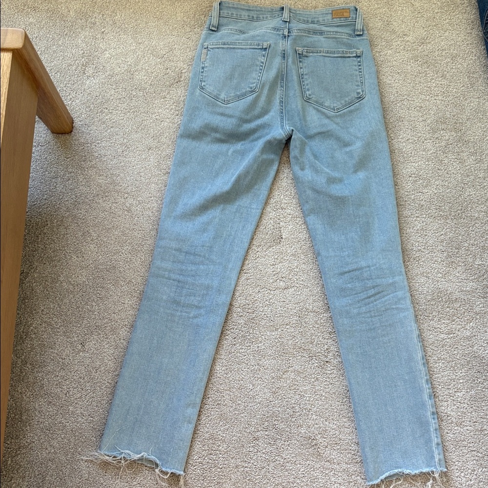 PAIGE Women's Light Blue Hoxton Slim Jeans